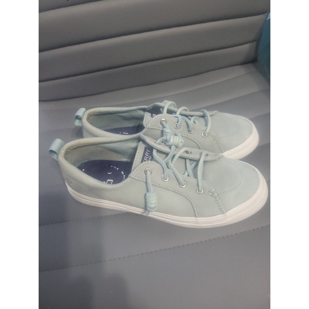 Sperry Women's Leather Sneakers in Mint